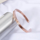 CZ Stainless Steel Bangle