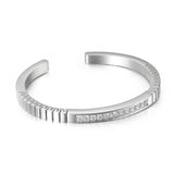 CZ Stainless Steel Bangle