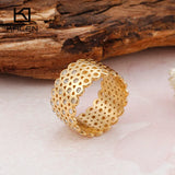 Bulgaria Rings For Women 12mm Width Rhinestone Grid Charm Finger Rings