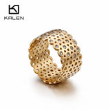 Bulgaria Rings For Women 12mm Width Rhinestone Grid Charm Finger Rings