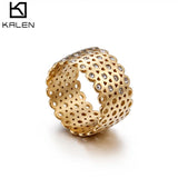 Bulgaria Rings For Women 12mm Width Rhinestone Grid Charm Finger Rings