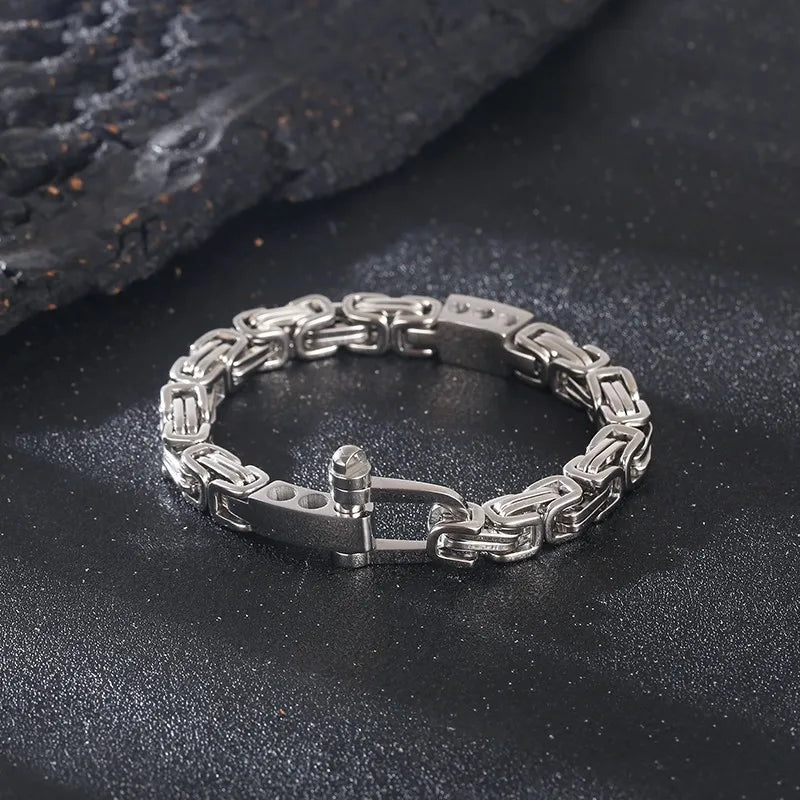 Vintage Byzantium Charm Bracelet for Men