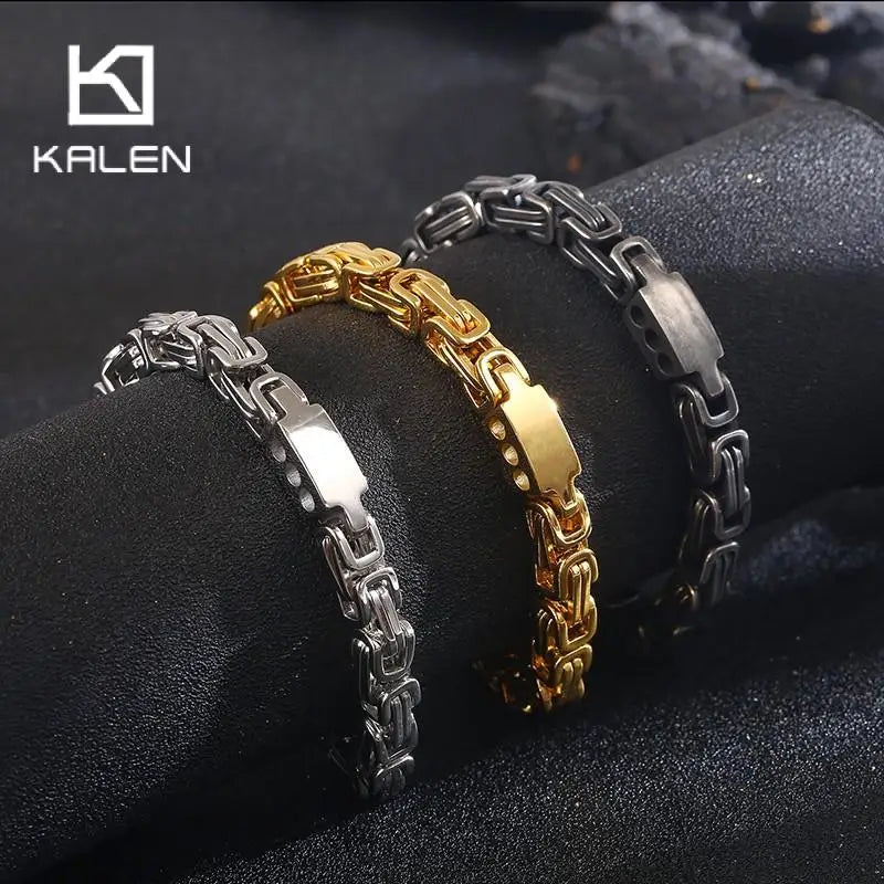 Vintage Byzantium Charm Bracelet for Men