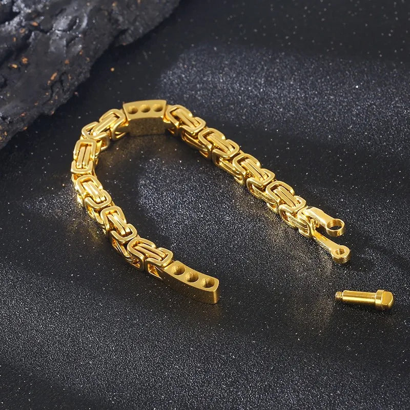 Vintage Byzantium Charm Bracelet for Men