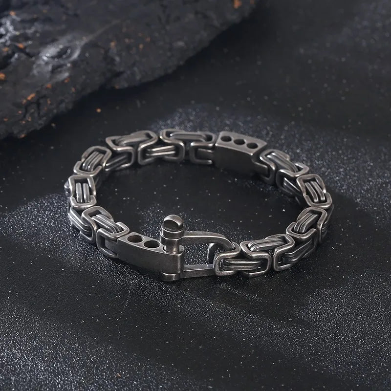 Vintage Byzantium Charm Bracelet for Men