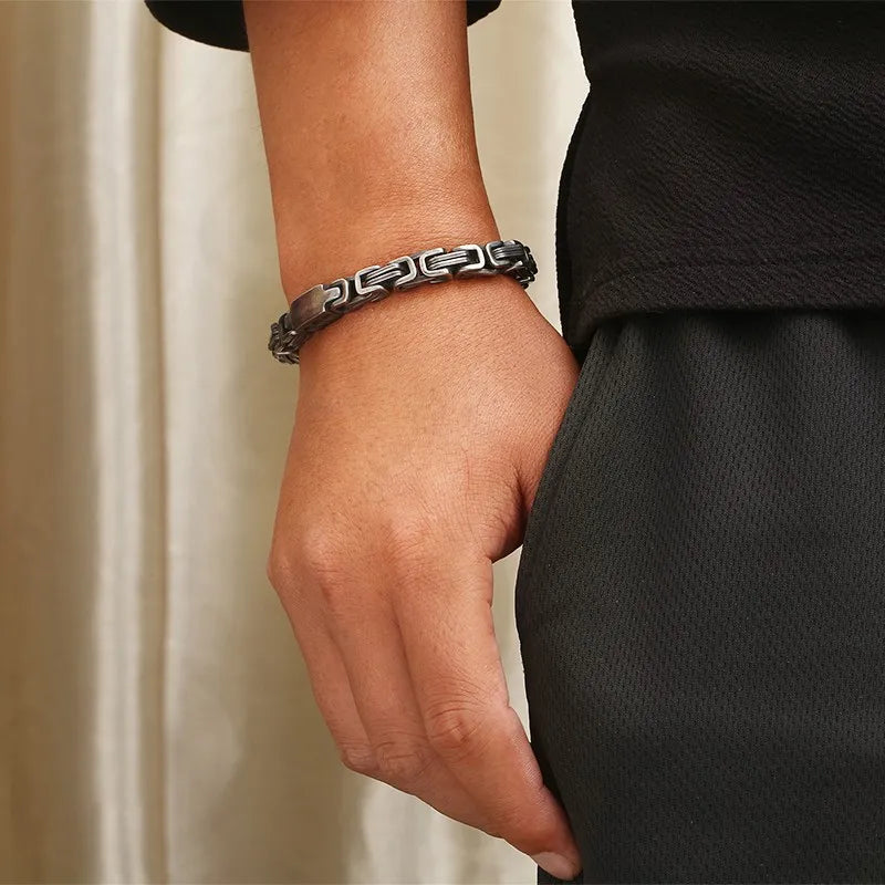 Vintage Byzantium Charm Bracelet for Men