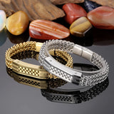 Tennis Chain Bracelet Stainless Steel Biker Gift for Men
