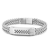 Tennis Chain Bracelet Stainless Steel Biker Gift for Men
