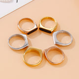 Stainless Steel Spiral Rings Wedding Bands Jewelry Gift