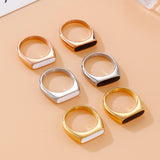 Stainless Steel Spiral Rings Wedding Bands Jewelry Gift