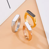 Stainless Steel Spiral Rings Wedding Bands Jewelry Gift