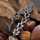 Vintage Knotted Chain Point Stainless Steel Bracelet