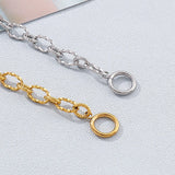 Zircon Cross Bracelet Strand Twist Chain With Cross Charms Bracelet