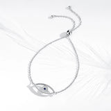 KALETIEN Sterling Silver Horse Hoof Bracelet Evil Eye Hand Lucky Turkey Jewelry