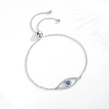 KALETIEN Sterling Silver Horse Hoof Bracelet Evil Eye Hand Lucky Turkey Jewelry