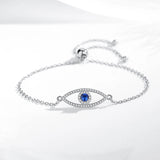 KALETIEN Sterling Silver Horse Hoof Bracelet Evil Eye Hand Lucky Turkey Jewelry