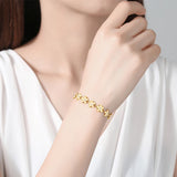 925 Silver Bracelet Lucky Mini Four-Leaf Clover Charm