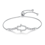 925 Silver Zircon Bracelet Evil Eye Charm Bead Jewelry