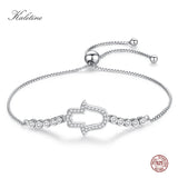 925 Silver Zircon Bracelet Evil Eye Charm Bead Jewelry