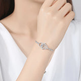 925 Silver Evil Eye Hamsa Bracelet Charm Tennis Beads Jewelry