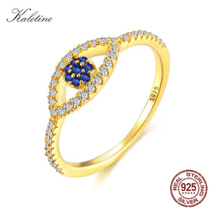 925 Silver Evil Eye Stone Ring, Wedding Gift KLTR111