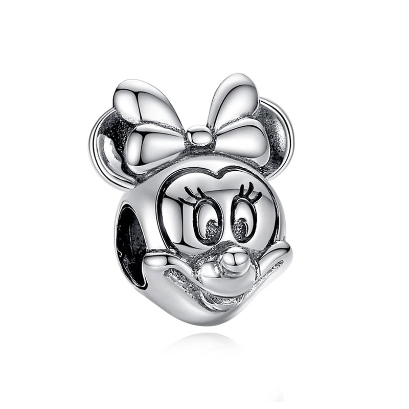 925 Silver Mouse Charm for Bracelet Women Jewelry Gift