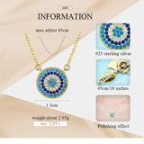 925 Silver Evil Eye Necklace Luck Turkey Jewelry