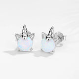 Opal Stud Earrings Animal Opal Earrings For Women Jewelry
