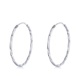925 Silver Large Hoop Earrings for Women, European Style Jewelry Gift