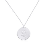 925 Silver Initial Pendant Necklaces for Women Girls