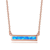 925 Silver Arc Bar Pendant Necklace Women Men Collier Sautoir Long Chain