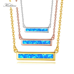 925 Silver Arc Bar Pendant Necklace Women Men Collier Sautoir Long Chain