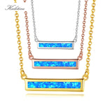 925 Silver Arc Bar Pendant Necklace Women Men Collier Sautoir Long Chain