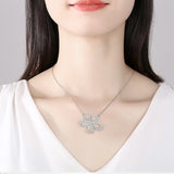 925 Silver Zircon Evil Eye Choker Necklace for Women
