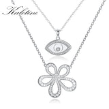925 Silver Zircon Evil Eye Choker Necklace for Women