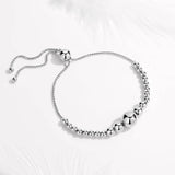 925 Silver Bead Bracelet Chakra Box Chain Jewelry