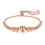 925 Silver Bead Bracelet Chakra Box Chain Jewelry