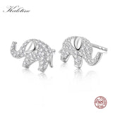 Elephant 925 Silver Stud Earrings Bohemian Womens Jewelry Gift