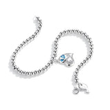 Whale Charms Bracelets 925 Sterling Silver Bead Love Mens Bracelet
