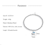 Whale Charms Bracelets 925 Sterling Silver Bead Love Mens Bracelet
