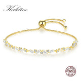 925 Silver Tennis Bracelet Zirconia Jewelry Box Chain Christmas