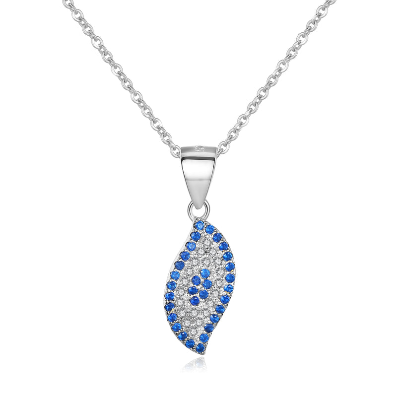 Evil Eye 925 Silver CZ Woman Necklaces