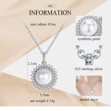 Freshwater Pearl Necklace Zircon 925 Silver Personalized Jewelry