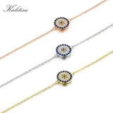 925 Silver Evil Eye Bracelet CZ Women's Jewelry