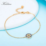 925 Silver Evil Eye Bracelet CZ Women's Jewelry