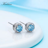 925 Silver Sea CZ Small Stud Earrings KLTE001