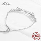 Honey Bee 925 Silver Heart Love Comb Bee Tennis Bracelet Jewelry