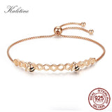 Honey Bee 925 Silver Heart Love Comb Bee Tennis Bracelet Jewelry