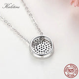 Luck Evil Eye Necklace 925 Sterling Silver Round Stone Accessories Women