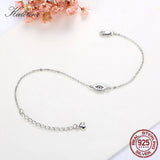Evil Eye Bracelet 925 Sterling Silver CZ Turkey Adjustable Men Women Jewelry